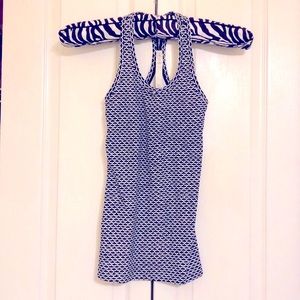 lululemon Black & White Yoga Top